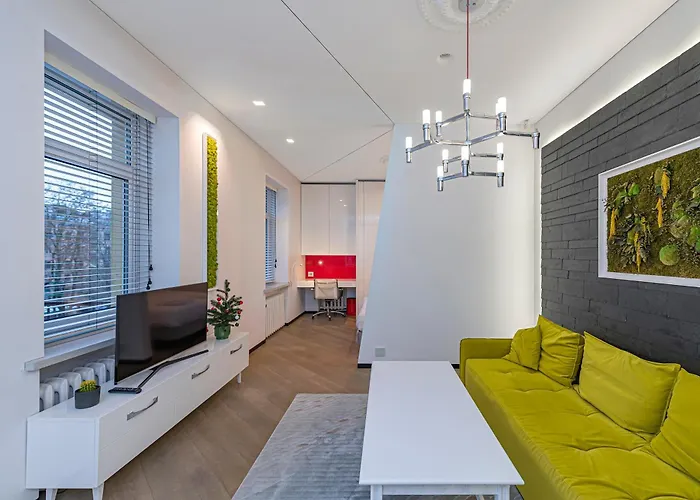 Appartement Modern White Moss Center Kaunas