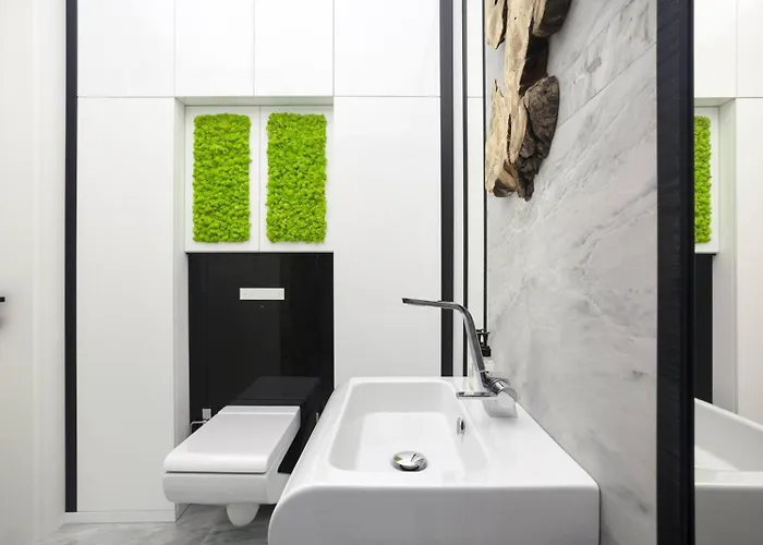 Modern White Moss Center Appartement Kaunas